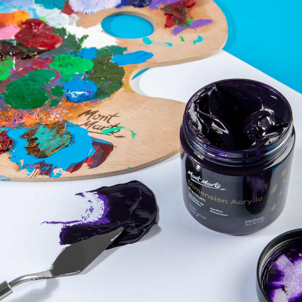 Dimension Acrylic Premium 250ml (8.5 US fl.oz) - Purple - Image 7