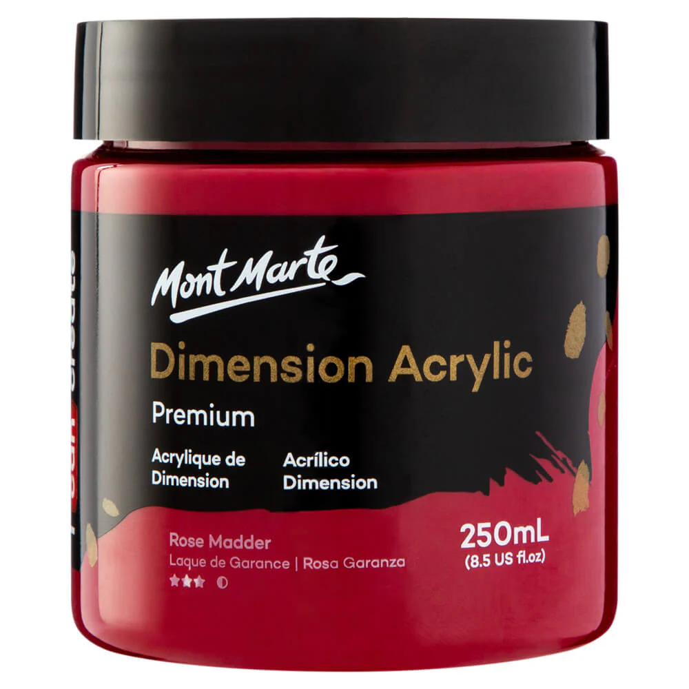 Dimension Acrylic Premium 250ml (8.5 US fl.oz) - Rose Madder