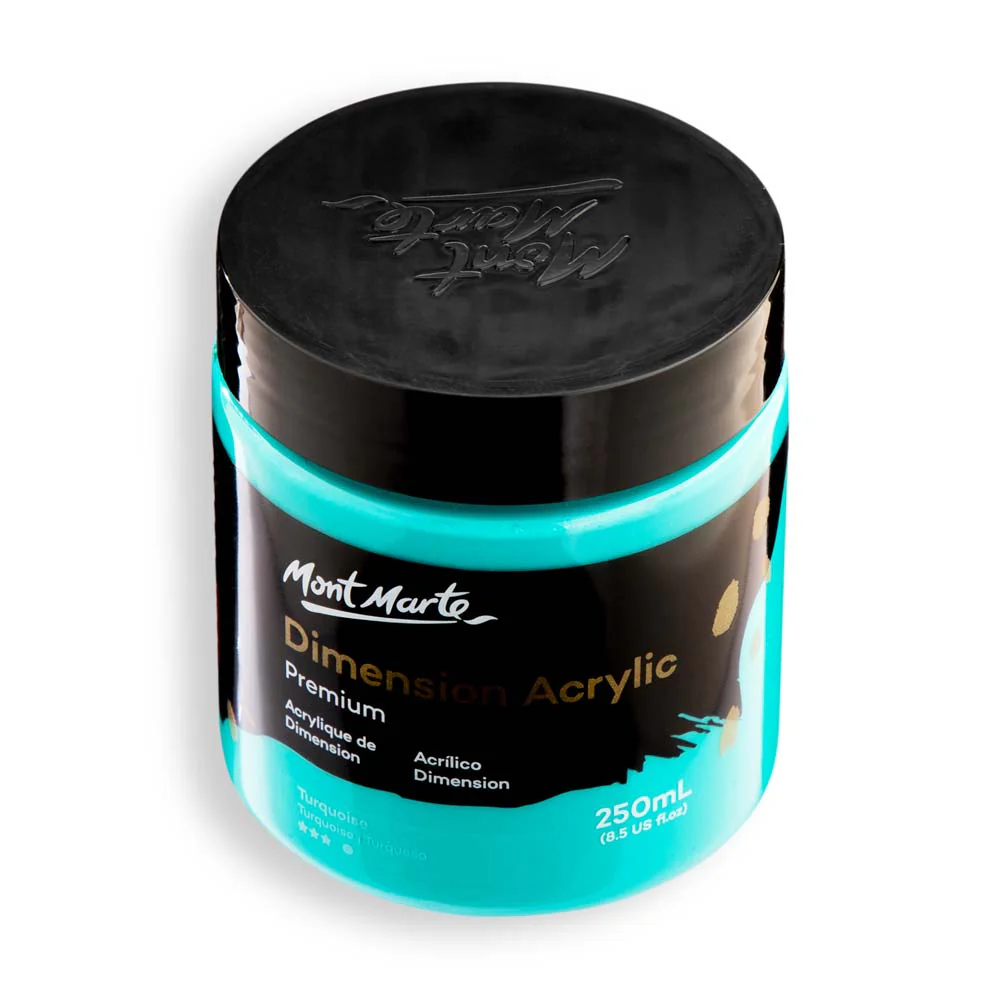 Dimension Acrylic Premium 250ml (8.5 US fl.oz) - Turquoise - Image 4