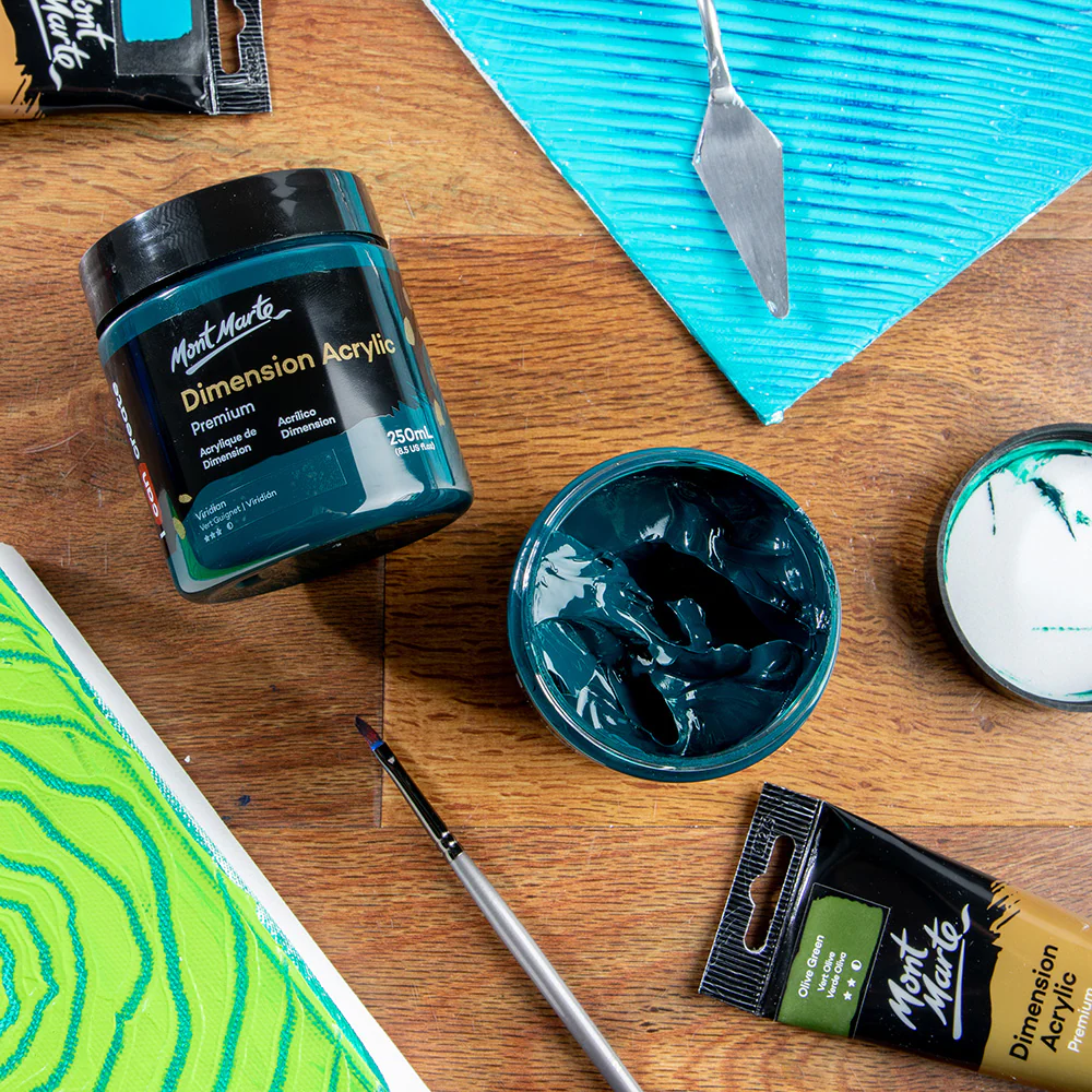 Dimension Acrylic Premium 250ml (8.5 US fl.oz) - Viridian - Image 9