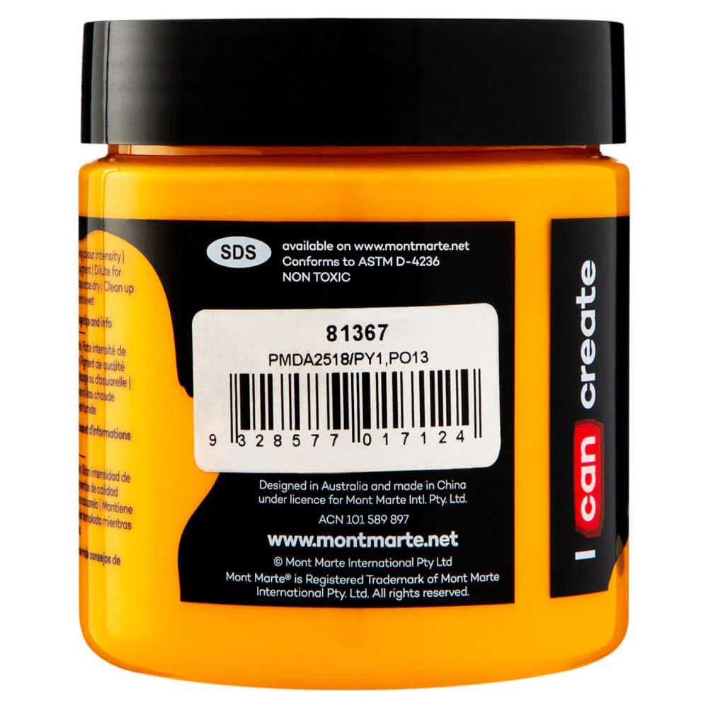 Dimension Acrylic Premium 250ml (8.5 US fl.oz) - Yellow Deep - Image 2