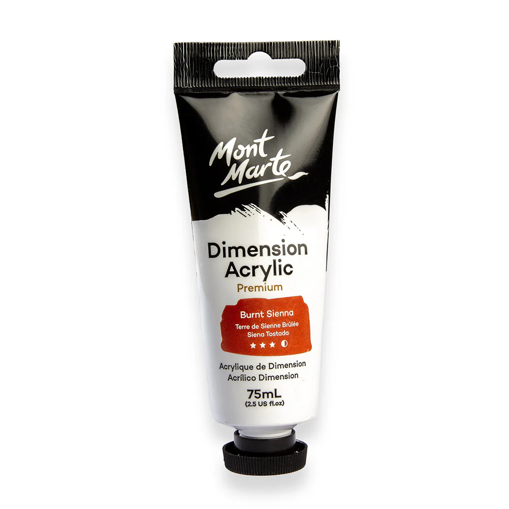 Dimension Acrylic Premium 75ml (2.5 US fl.oz) Tube - Burnt Sienna
