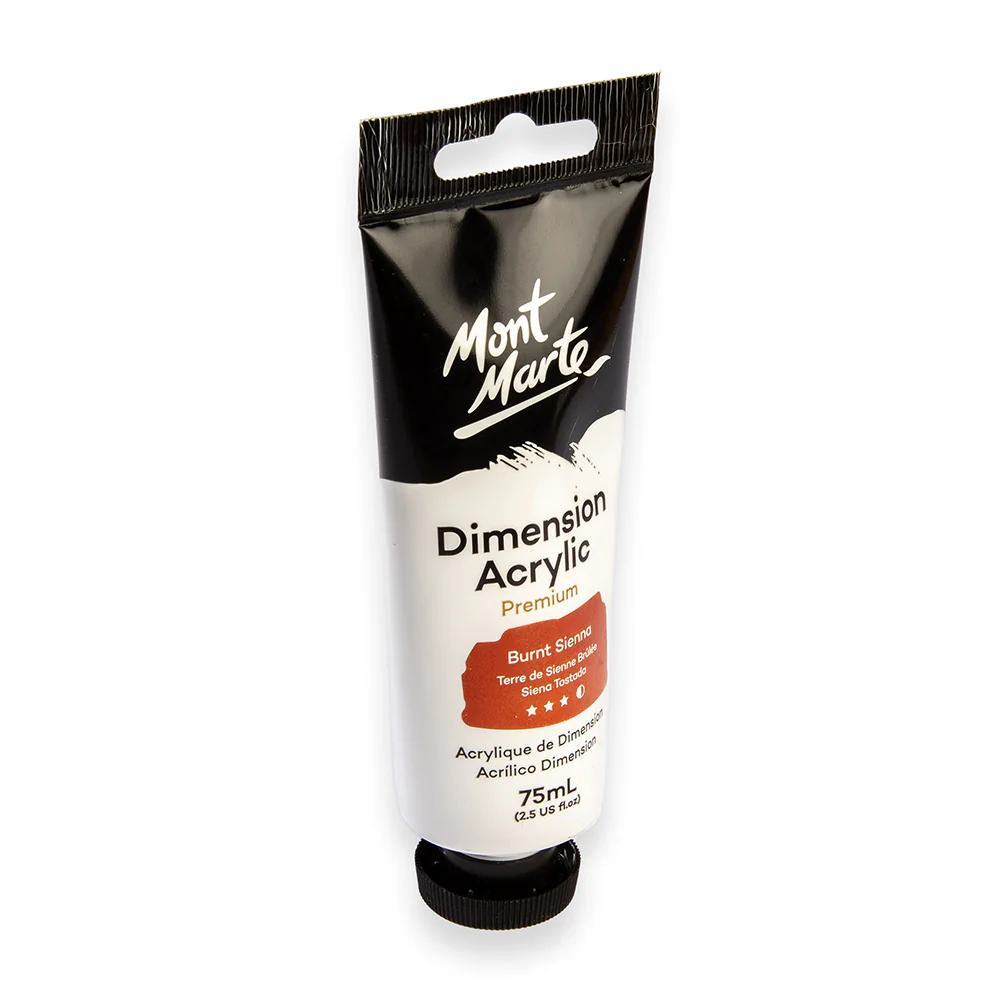 Dimension Acrylic Premium 75ml (2.5 US fl.oz) Tube - Burnt Sienna - Image 3