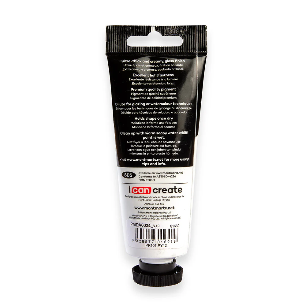 Dimension Acrylic Premium 75ml (2.5 US fl.oz) Tube - Burnt Sienna - Image 4