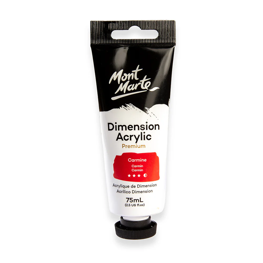 Dimension Acrylic Premium 75ml (2.5 US fl.oz) Tube - Carmine