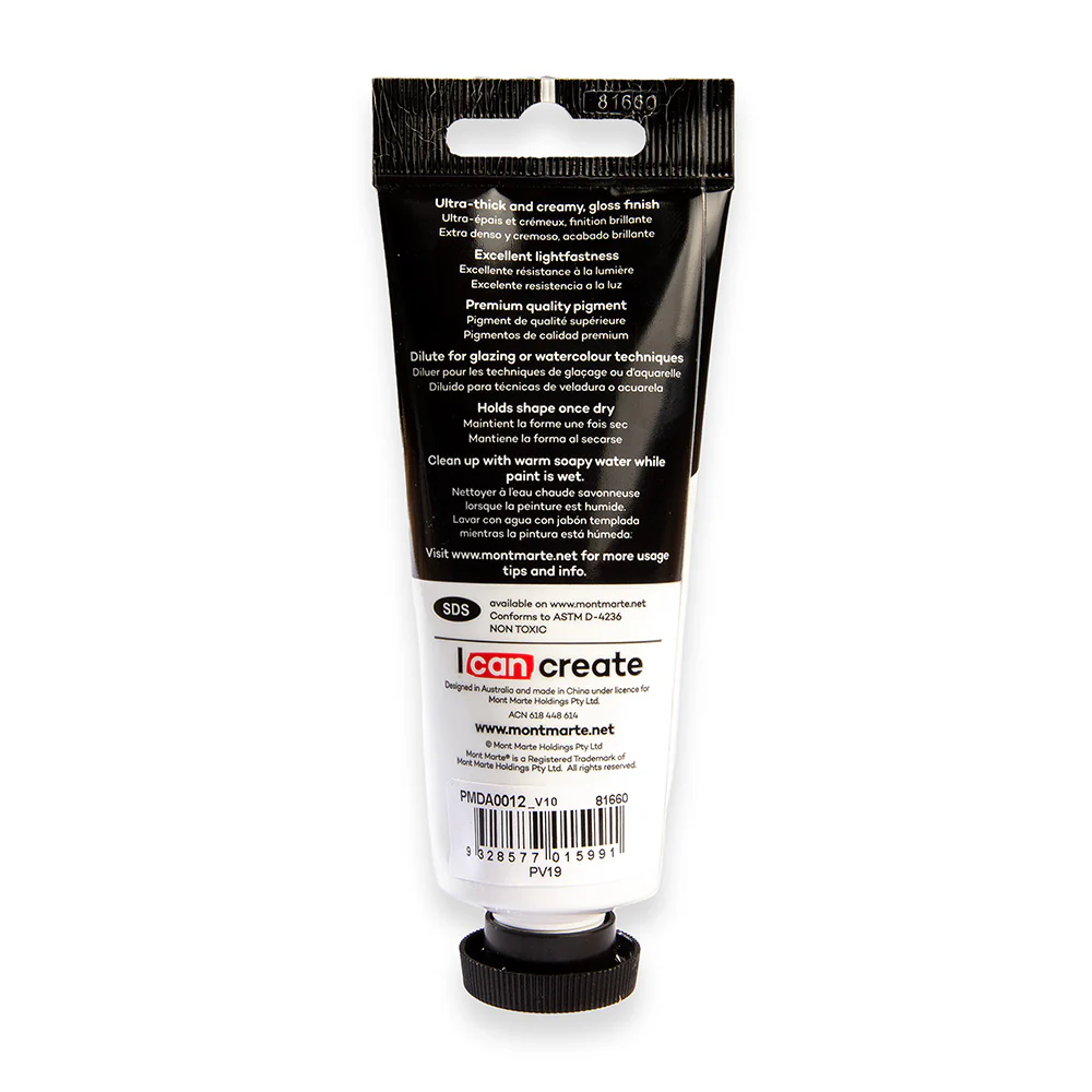 Dimension Acrylic Premium 75ml (2.5 US fl.oz) Tube - Carmine - Image 4