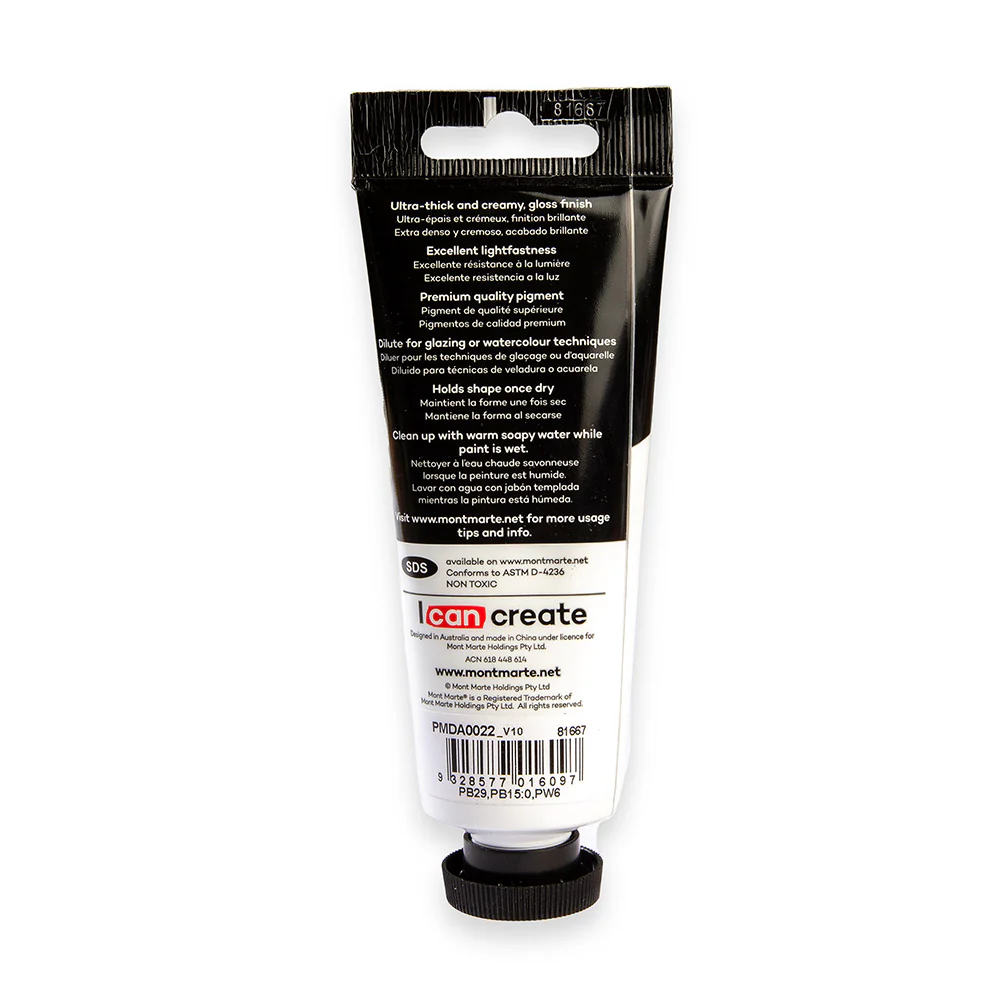 Dimension Acrylic Premium 75ml (2.5 US fl.oz) Tube - Cobalt Blue - Image 4