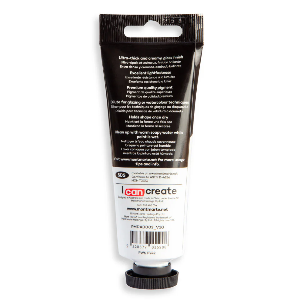 Dimension Acrylic Premium 75ml (2.5 US fl.oz) Tube - Cream - Image 3