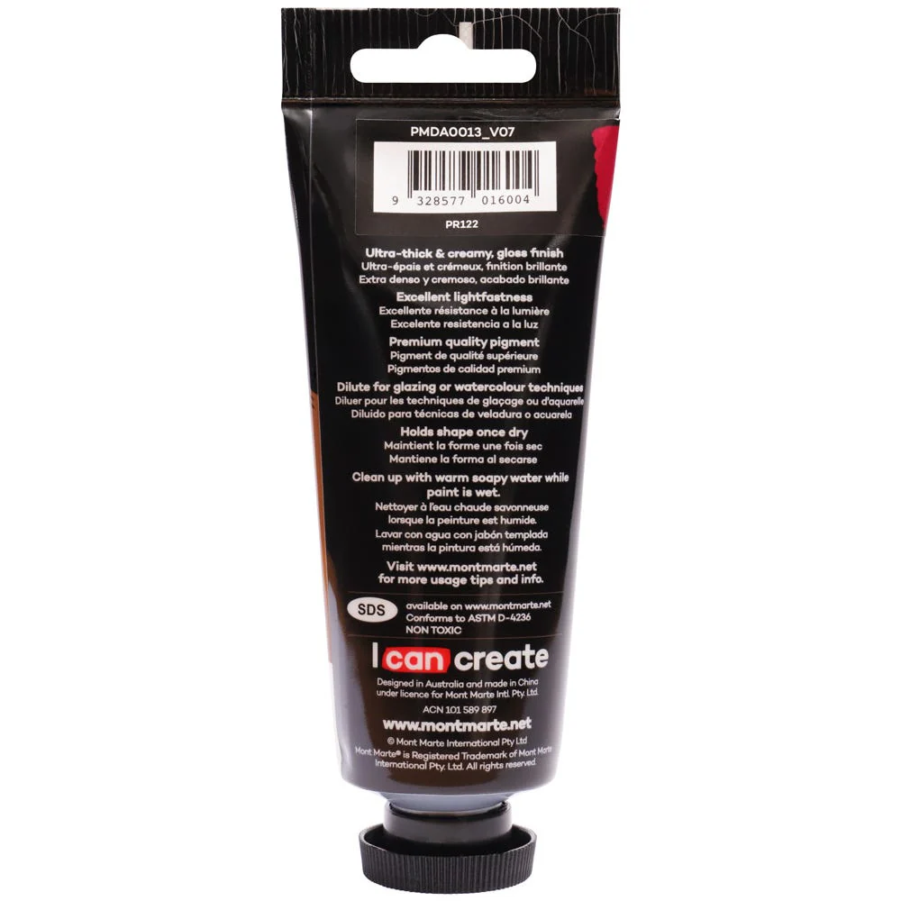 Dimension Acrylic Premium 75ml (2.5 US fl.oz) Tube - Magenta - Image 3