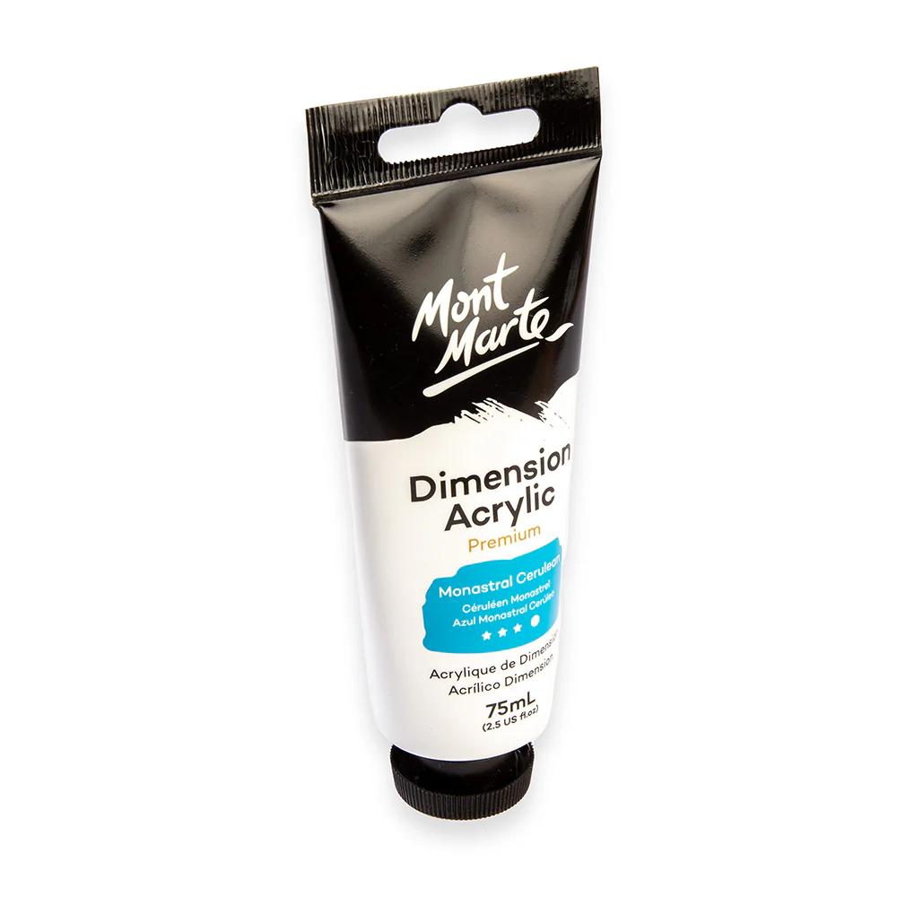 Dimension Acrylic Premium 75ml (2.5 US fl.oz) Tube - Monastral Cerulean - Image 4
