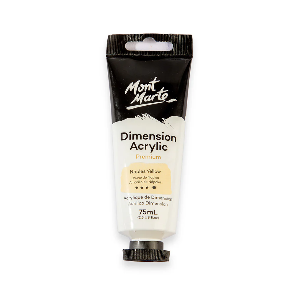 Dimension Acrylic Premium 75ml (2.5 US fl.oz) Tube - Naples Yellow