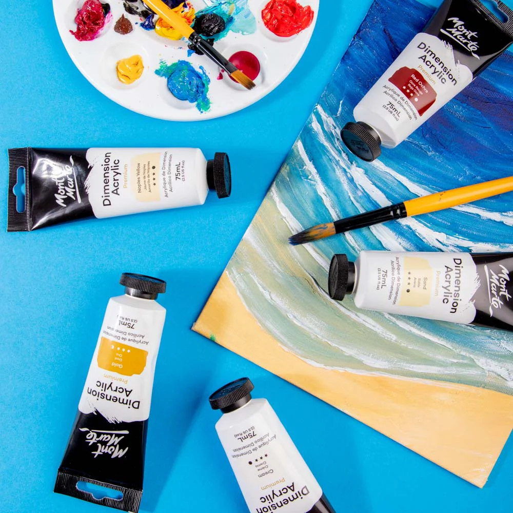 Dimension Acrylic Premium 75ml (2.5 US fl.oz) Tube - Naples Yellow - Image 8