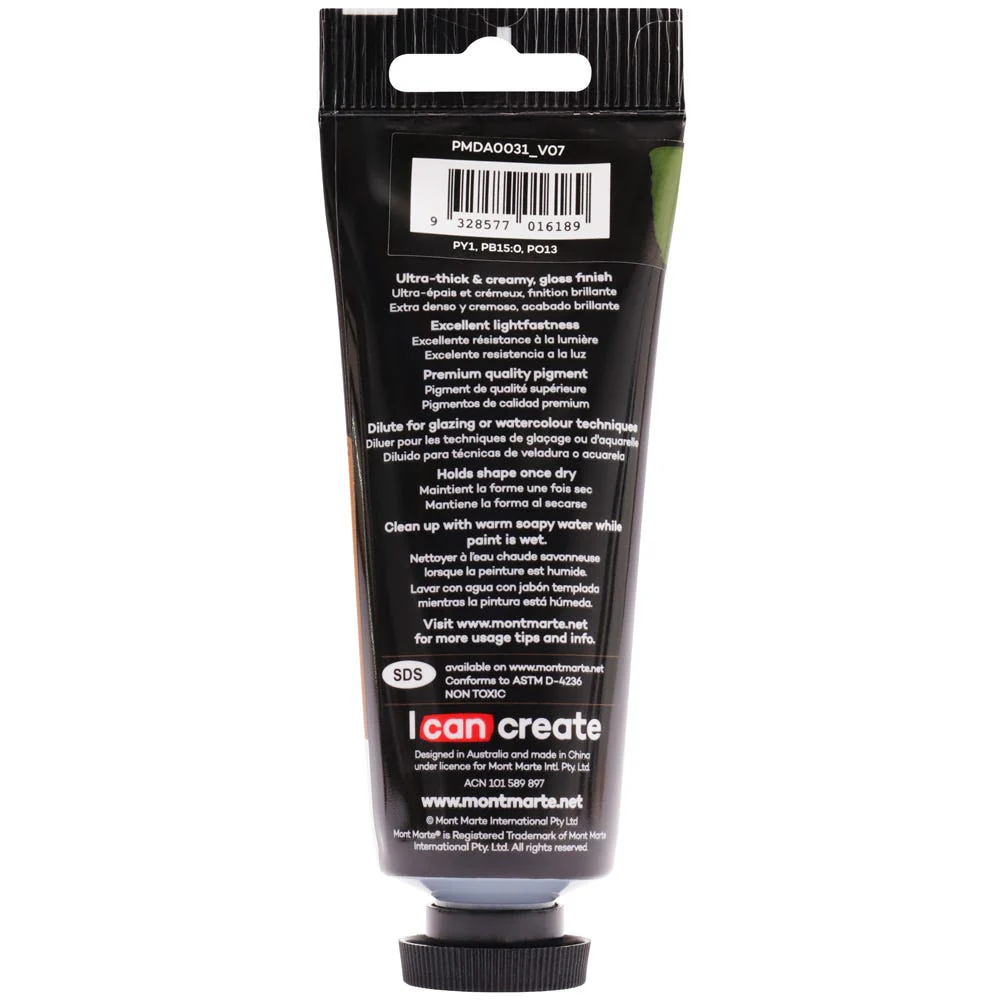 Dimension Acrylic Premium 75ml (2.5 US fl.oz) Tube - Olive Green - Image 3