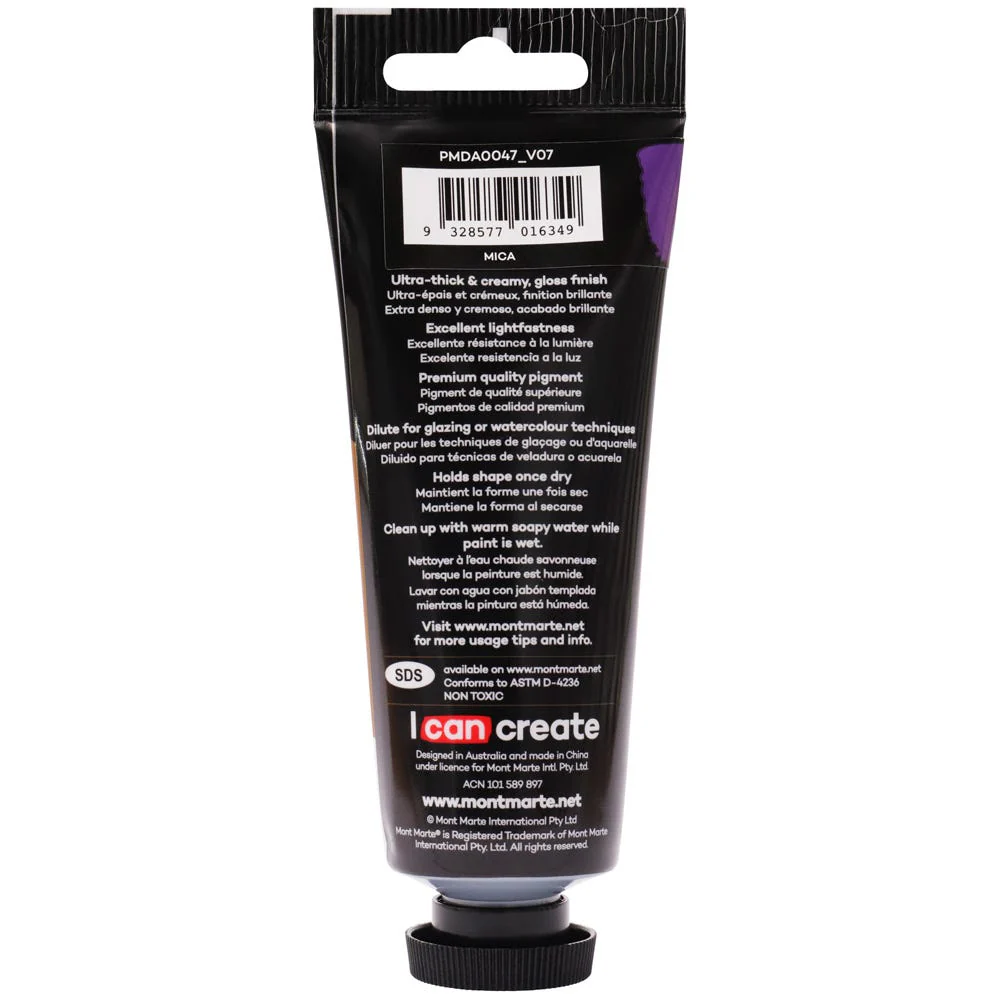 Dimension Acrylic Premium 75ml (2.5 US fl.oz) Tube - Pearl Purple - Image 3
