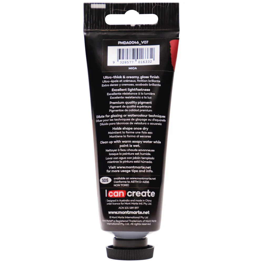 Dimension Acrylic Premium 75ml (2.5 US fl.oz) Tube - Pearl Wine Red - Image 2