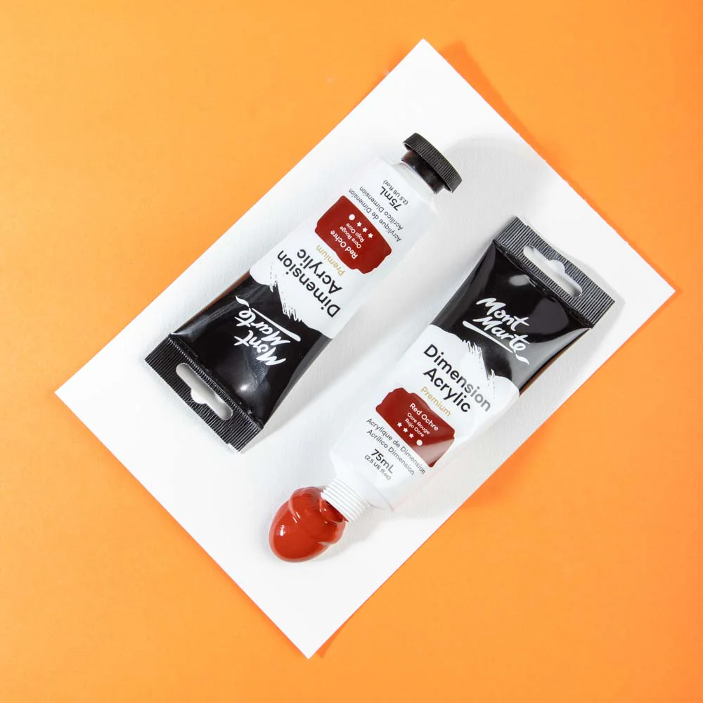 Dimension Acrylic Premium 75ml (2.5 US fl.oz) Tube - Red Ochre - Image 2