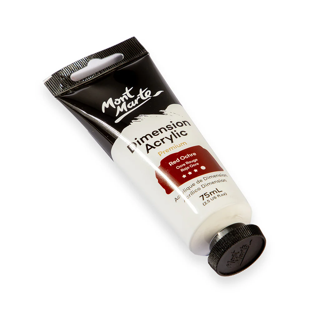 Dimension Acrylic Premium 75ml (2.5 US fl.oz) Tube - Red Ochre - Image 3