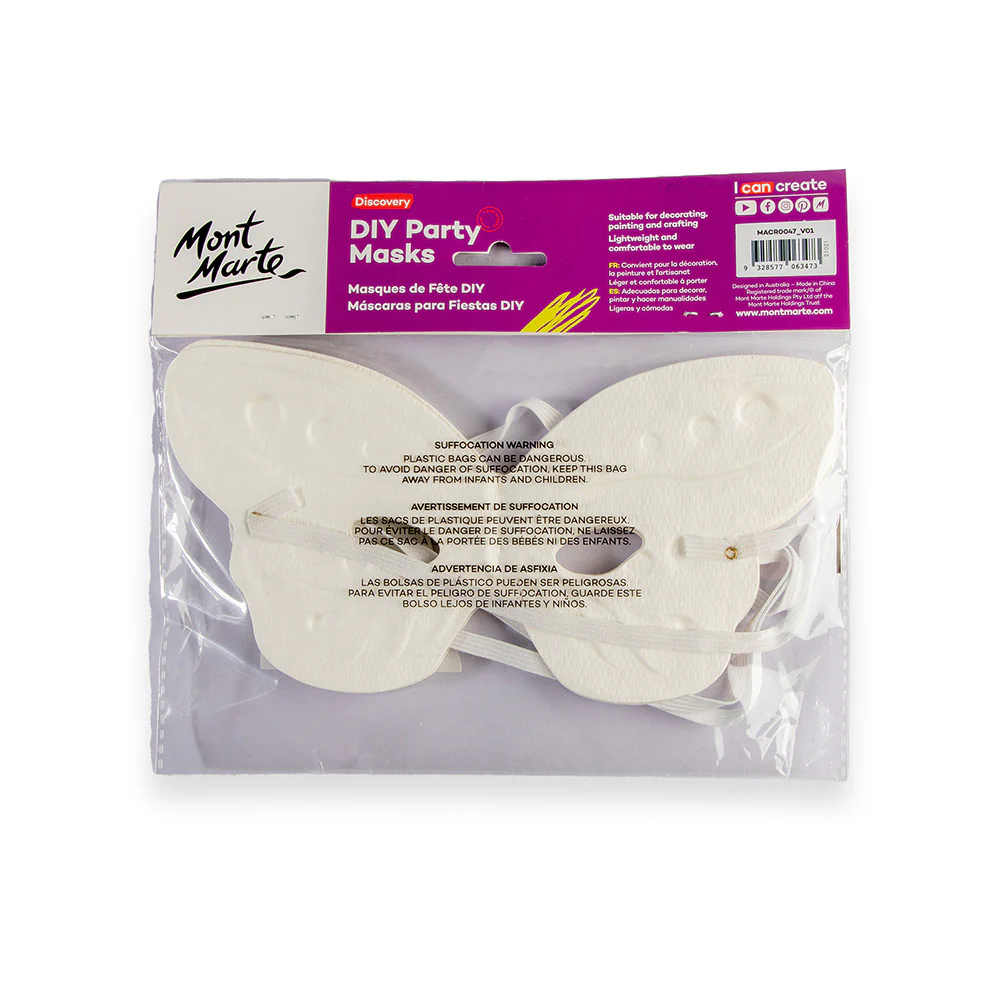 DIY Party Masks Discovery 4pc - Half Butterfly - Image 4