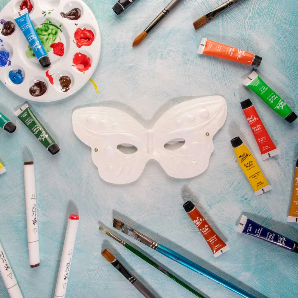 DIY Party Masks Discovery 4pc - Half Butterfly - Image 7