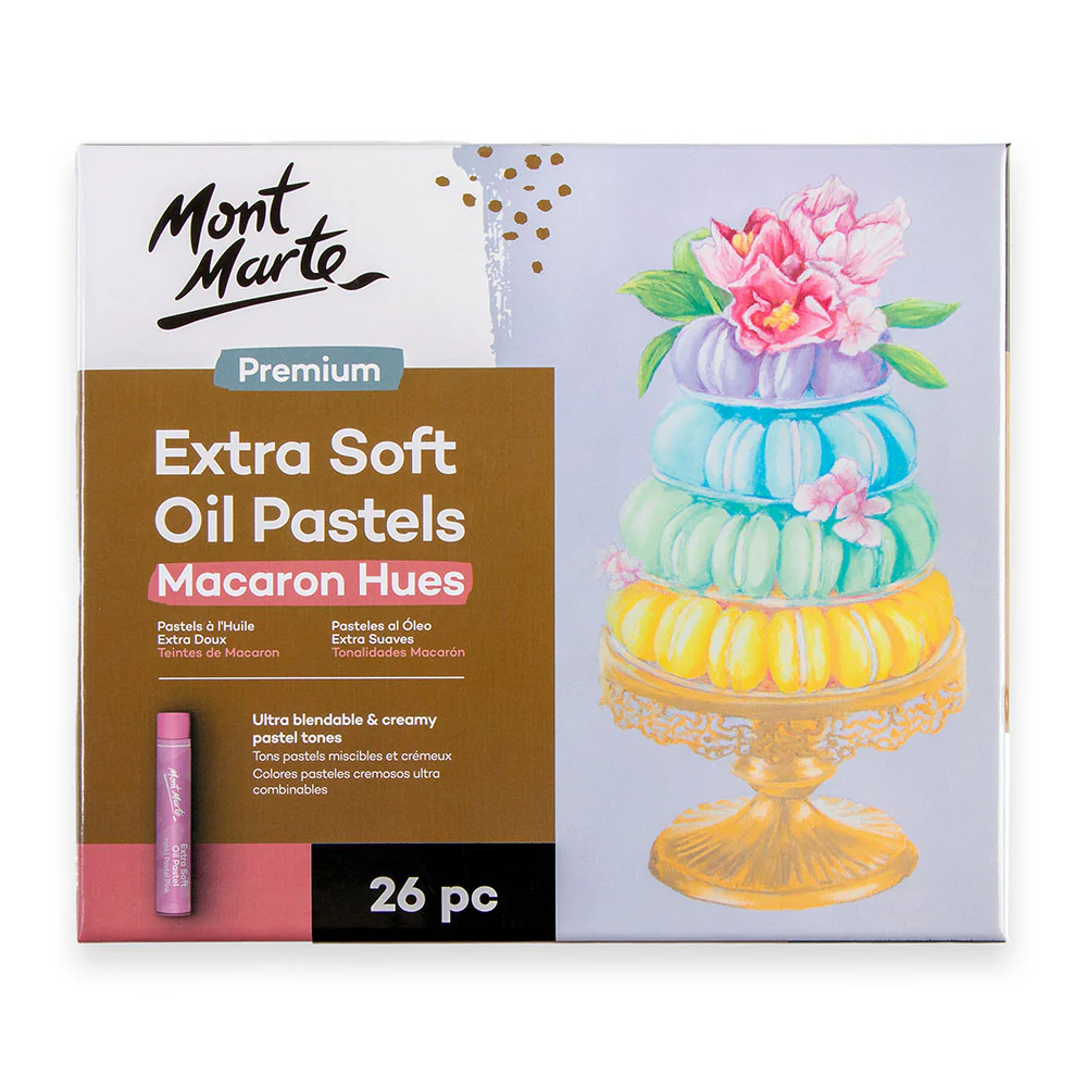 Extra Soft Oil Pastels Macaroon Hues Premium 26pc