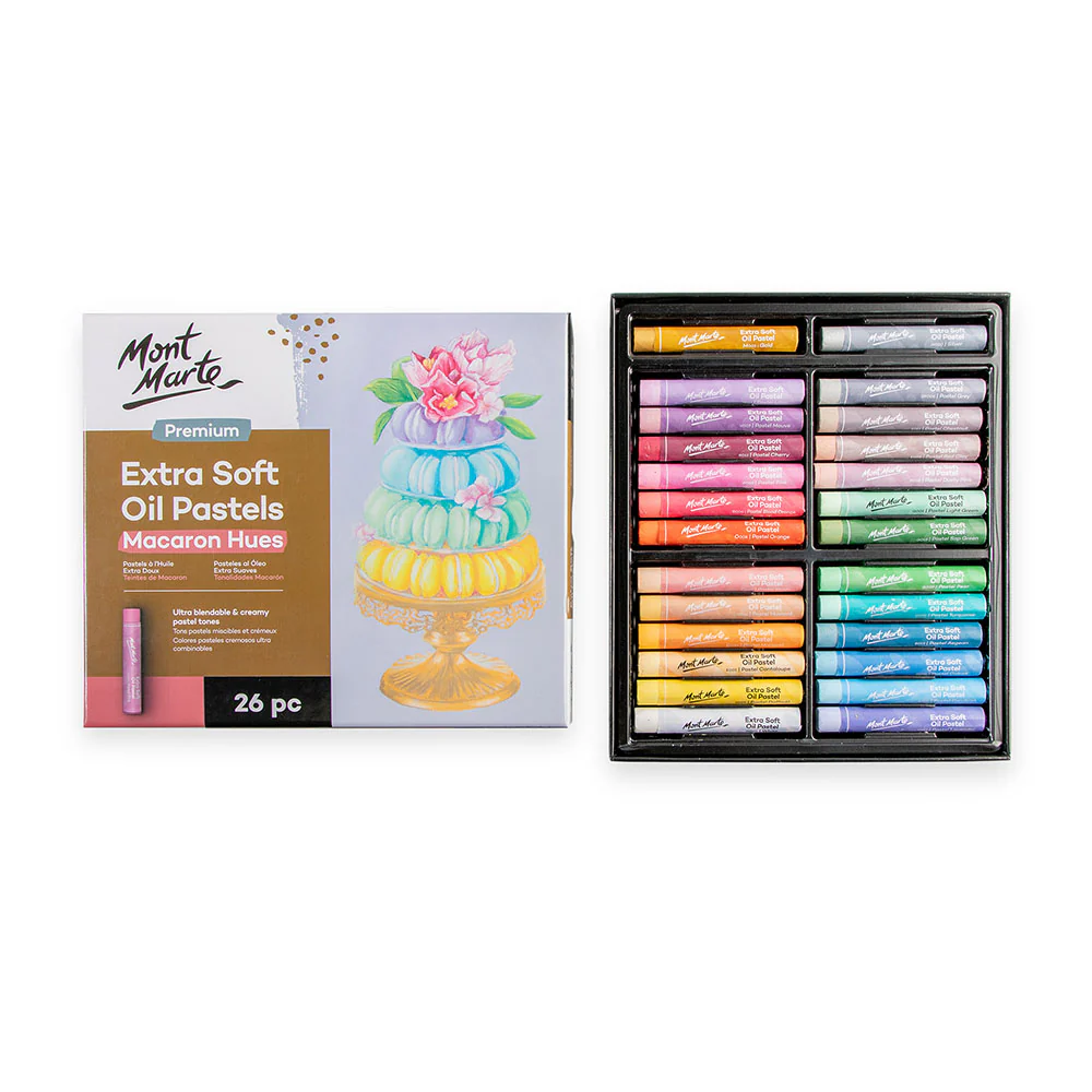 Extra Soft Oil Pastels Macaroon Hues Premium 26pc - Image 2