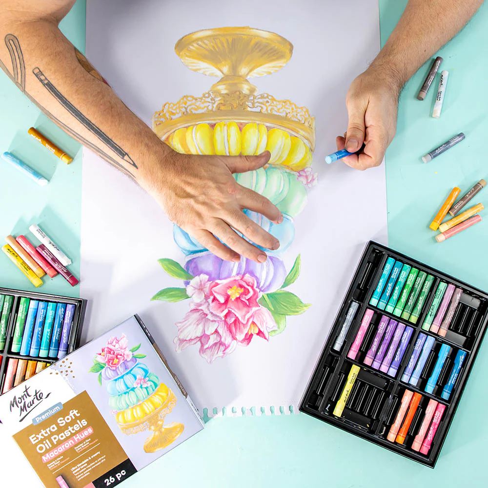 Extra Soft Oil Pastels Macaroon Hues Premium 26pc - Image 8