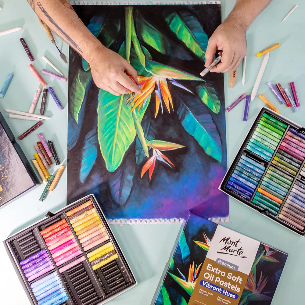 Extra Soft Oil Pastels Vibrant Hues Premium 39pc - Image 10
