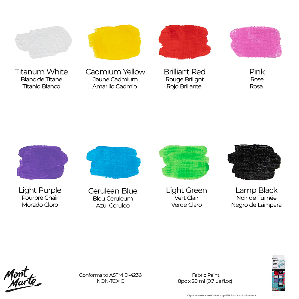 Fabric Paint Set Signature 8pc x 20ml (0.7 US fl.oz) - Image 5