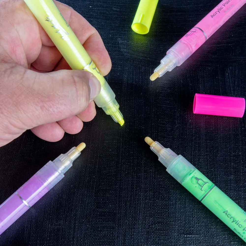 Fluoro Acrylic Paint Pens Signature 6pc - Image 5