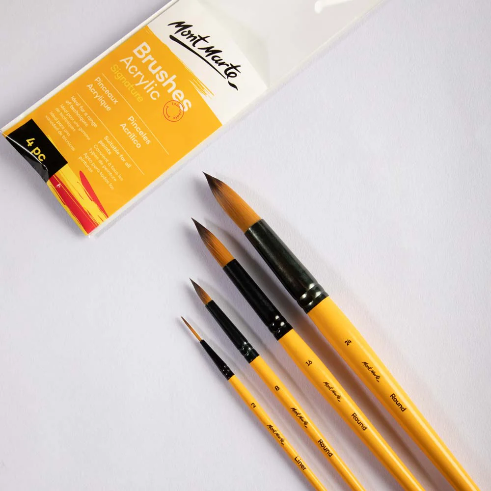Acrylic Brushes Signature 4pc - Image 2