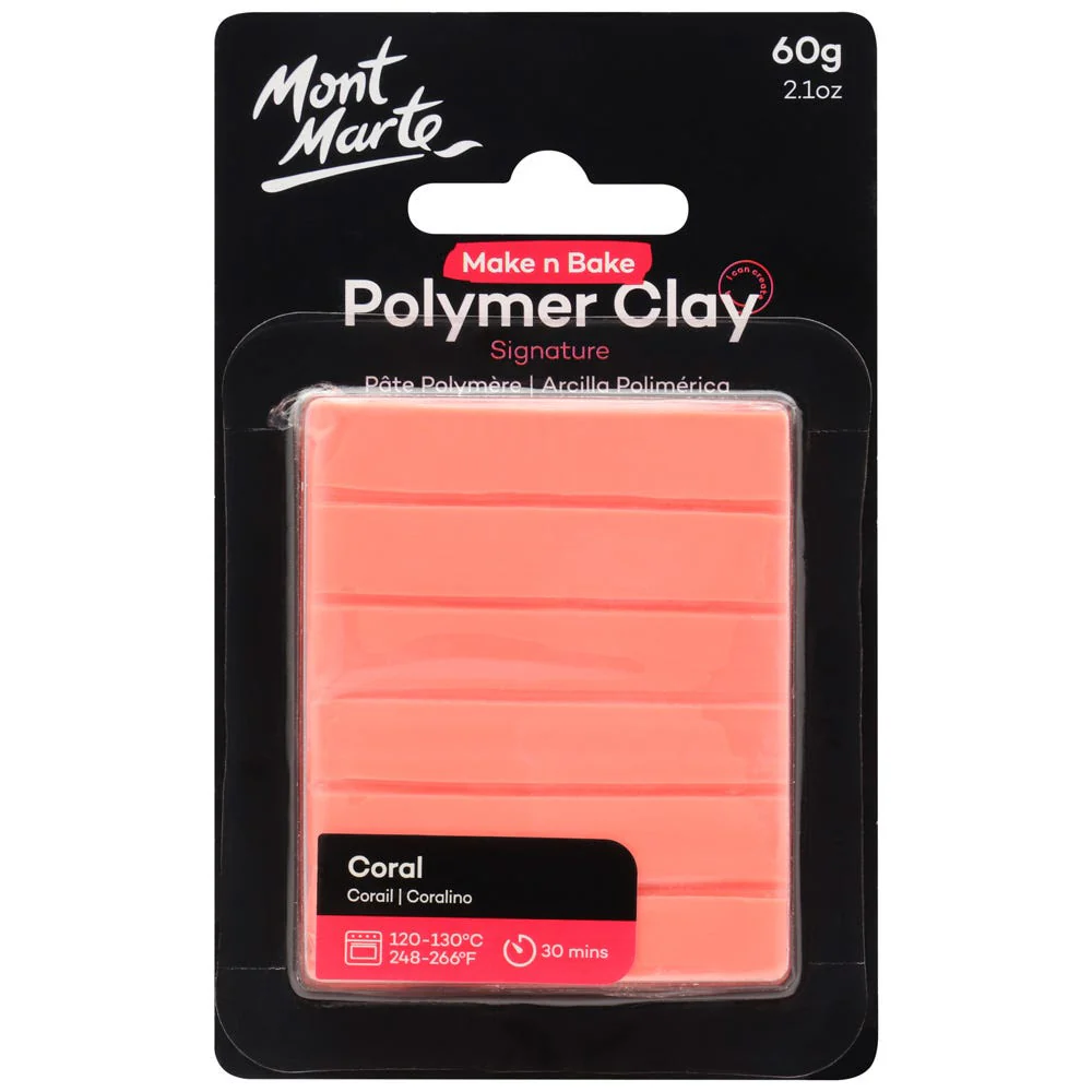 Make n Bake Polymer Clay Signature 60g (2.1oz) - Coral