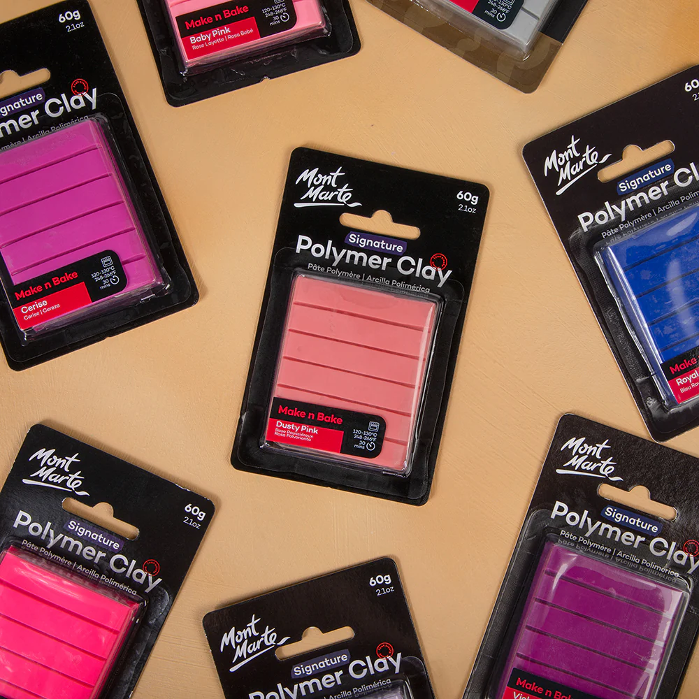 Make n Bake Polymer Clay Signature 60g (2.1oz) - Dusty Pink - Image 8