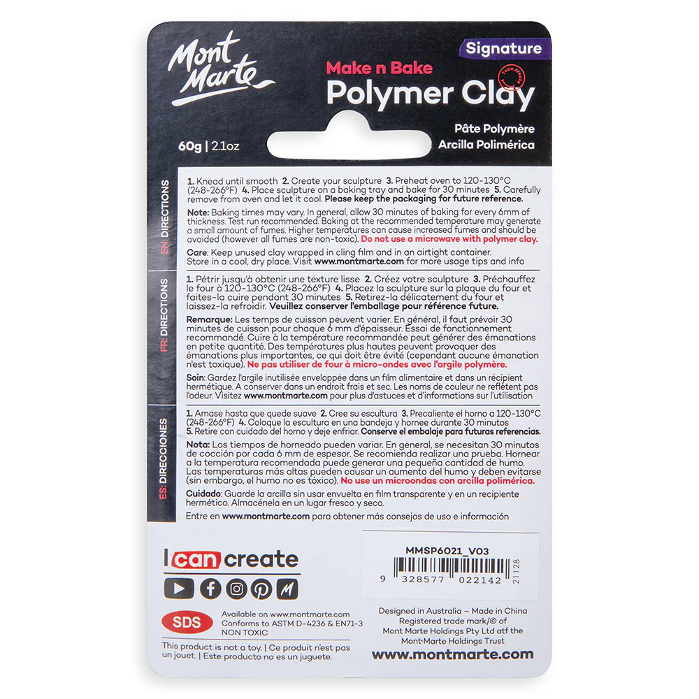 Make n Bake Polymer Clay Signature 60g (2.1oz) - Emerald - Image 4