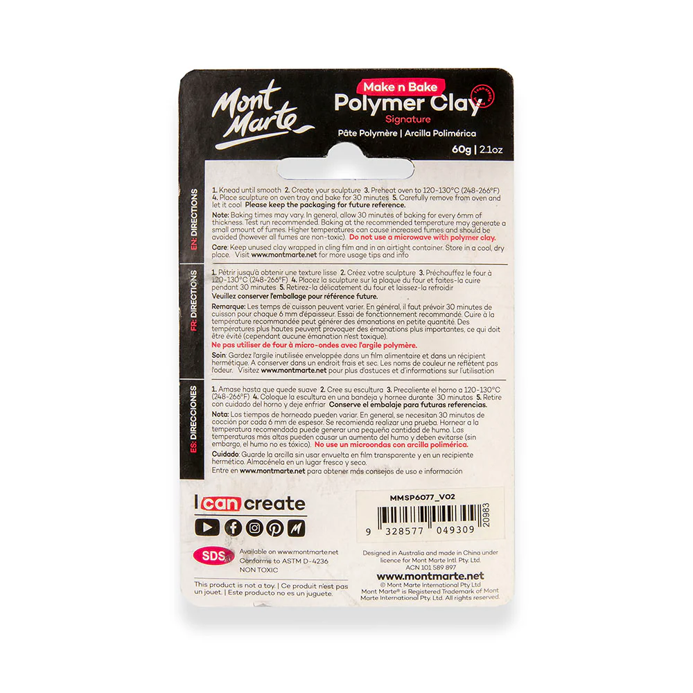 Make n Bake Polymer Clay Signature 60g (2.1oz) - Pastel Green - Image 2