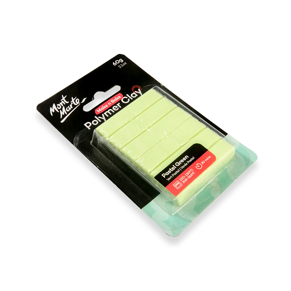 Make n Bake Polymer Clay Signature 60g (2.1oz) - Pastel Green - Image 3
