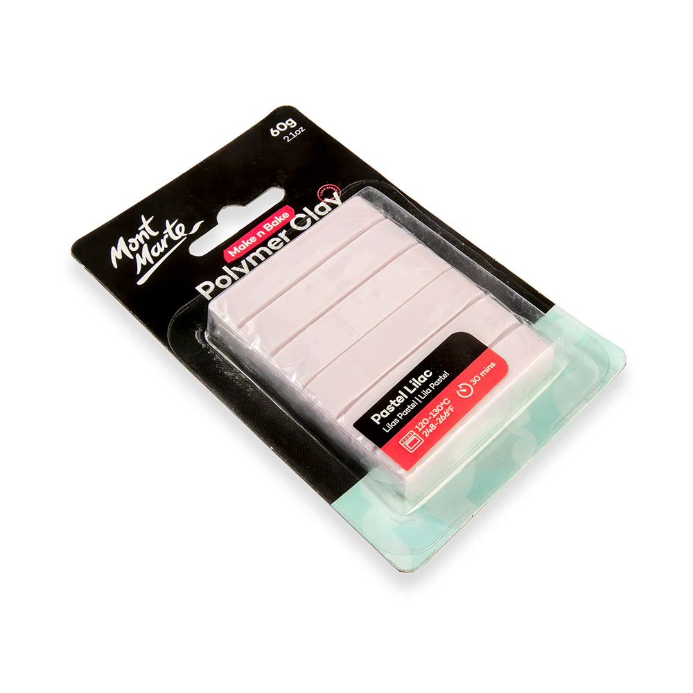Make n Bake Polymer Clay Signature 60g (2.1oz) - Pastel Lilac - Image 3