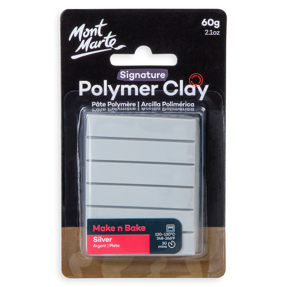Make n Bake Polymer Clay Signature 60g (2.1oz) - Silver