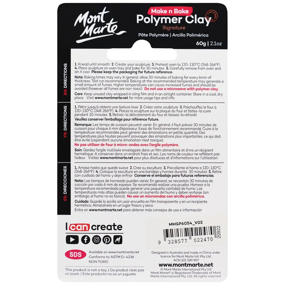 Make n Bake Polymer Clay Signature 60g (2.1oz) - Tangerine - Image 2