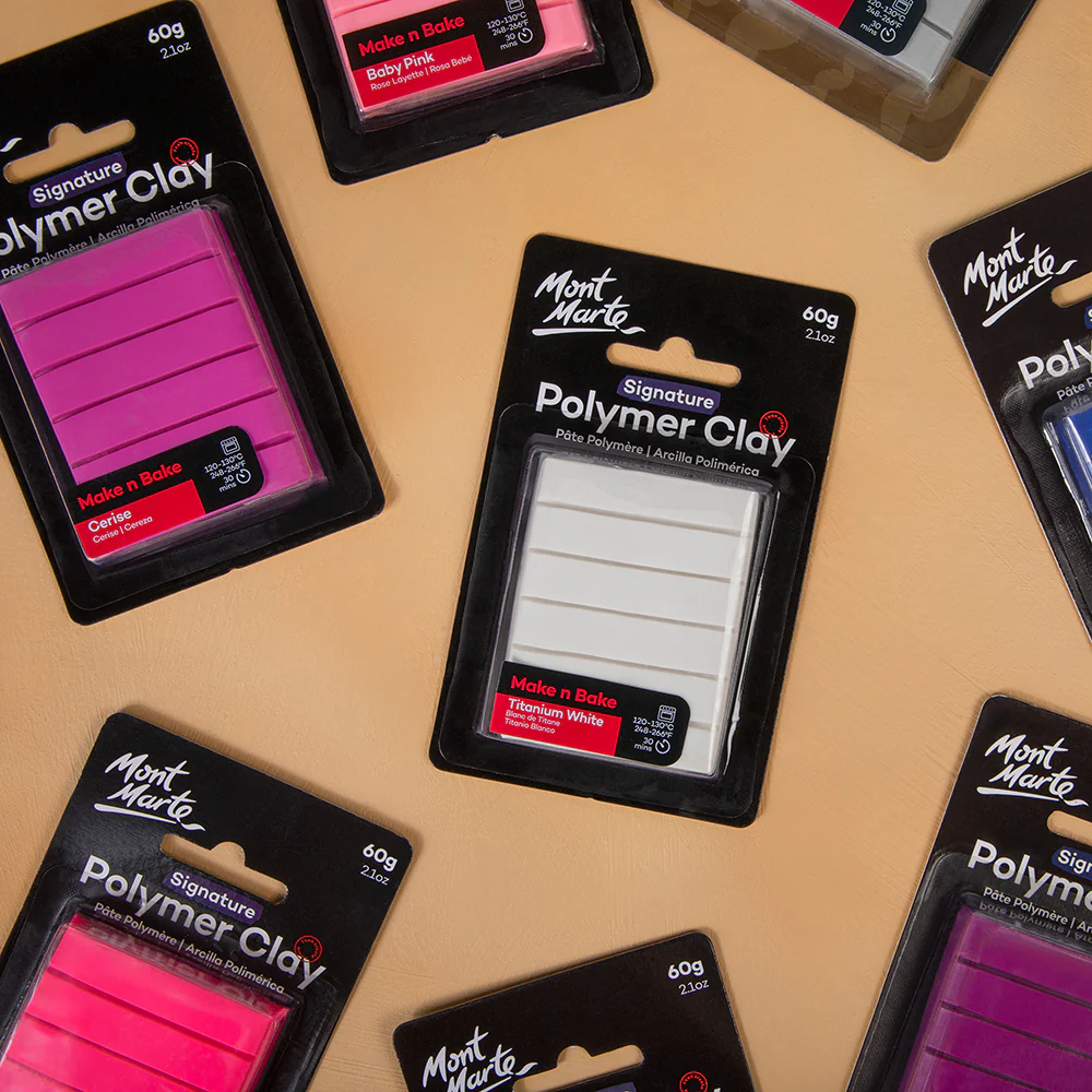 Make n Bake Polymer Clay Signature 60g (2.1oz) - Titanium White - Image 8