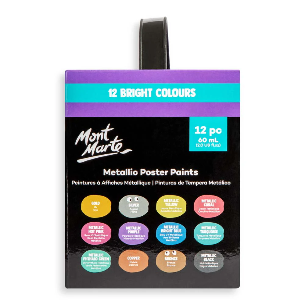 Metallic Poster Paints 12pc x 60ml - Image 4