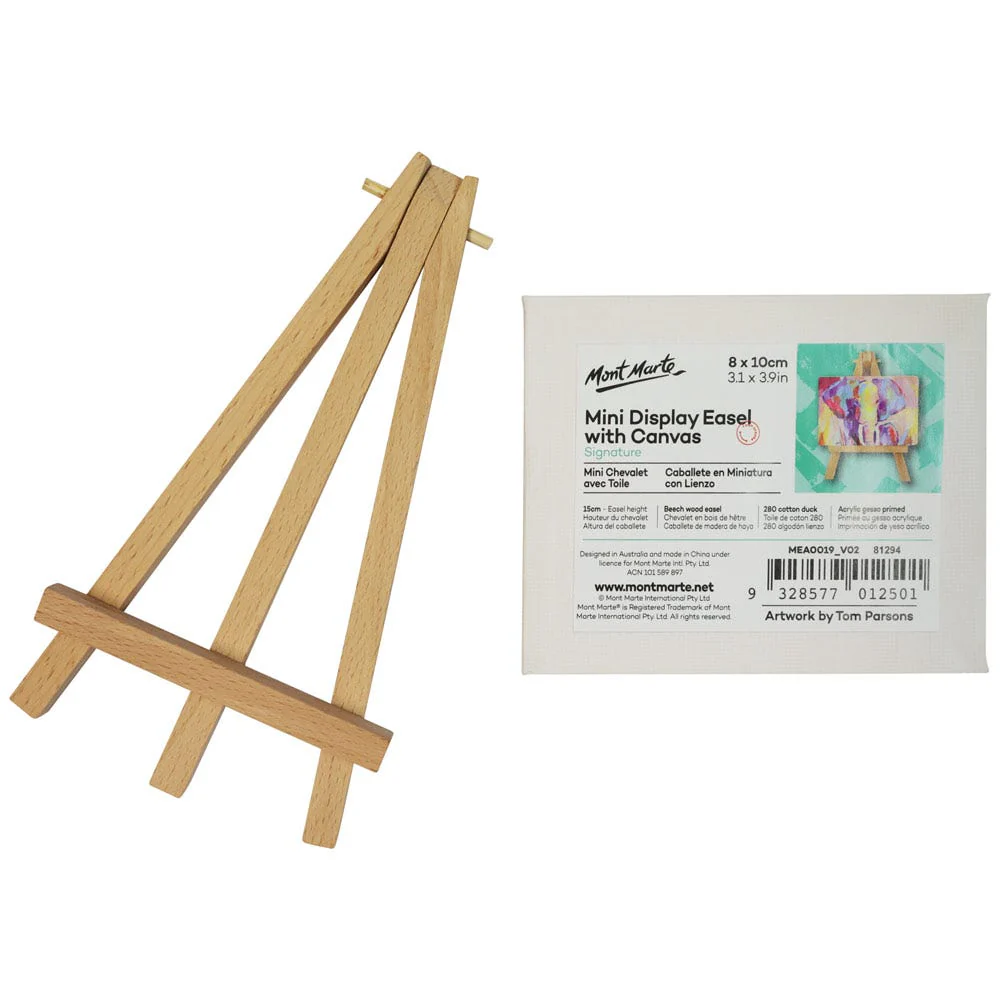 Mini Display Easel with Canvas Signature  8 x 10cm (3.1 x 3.9in) - Image 6