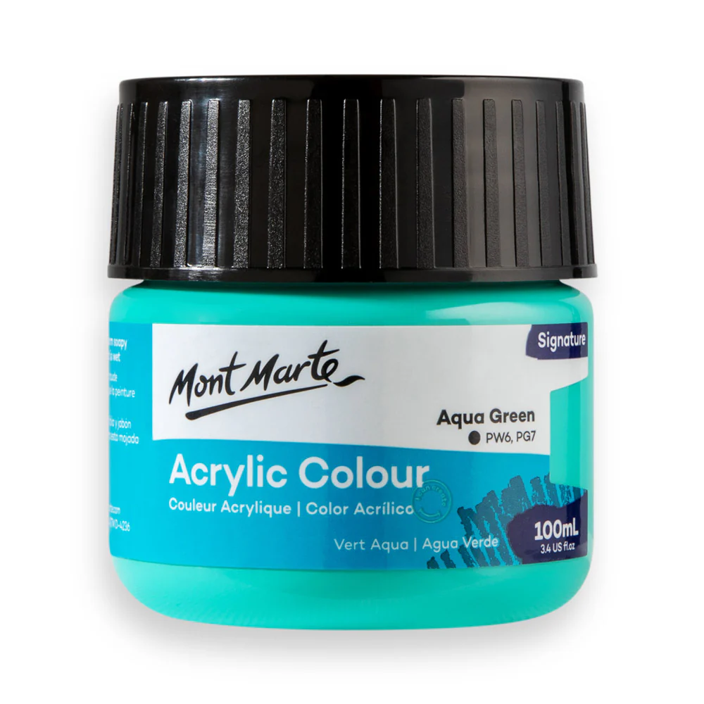 Acrylic Colour Paint Signature 100ml (3.4 US fl.oz) - Aqua Green