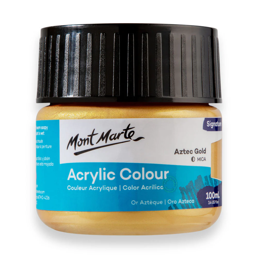 Acrylic Colour Paint Signature 100ml (3.4 US fl.oz) - Aztec Gold