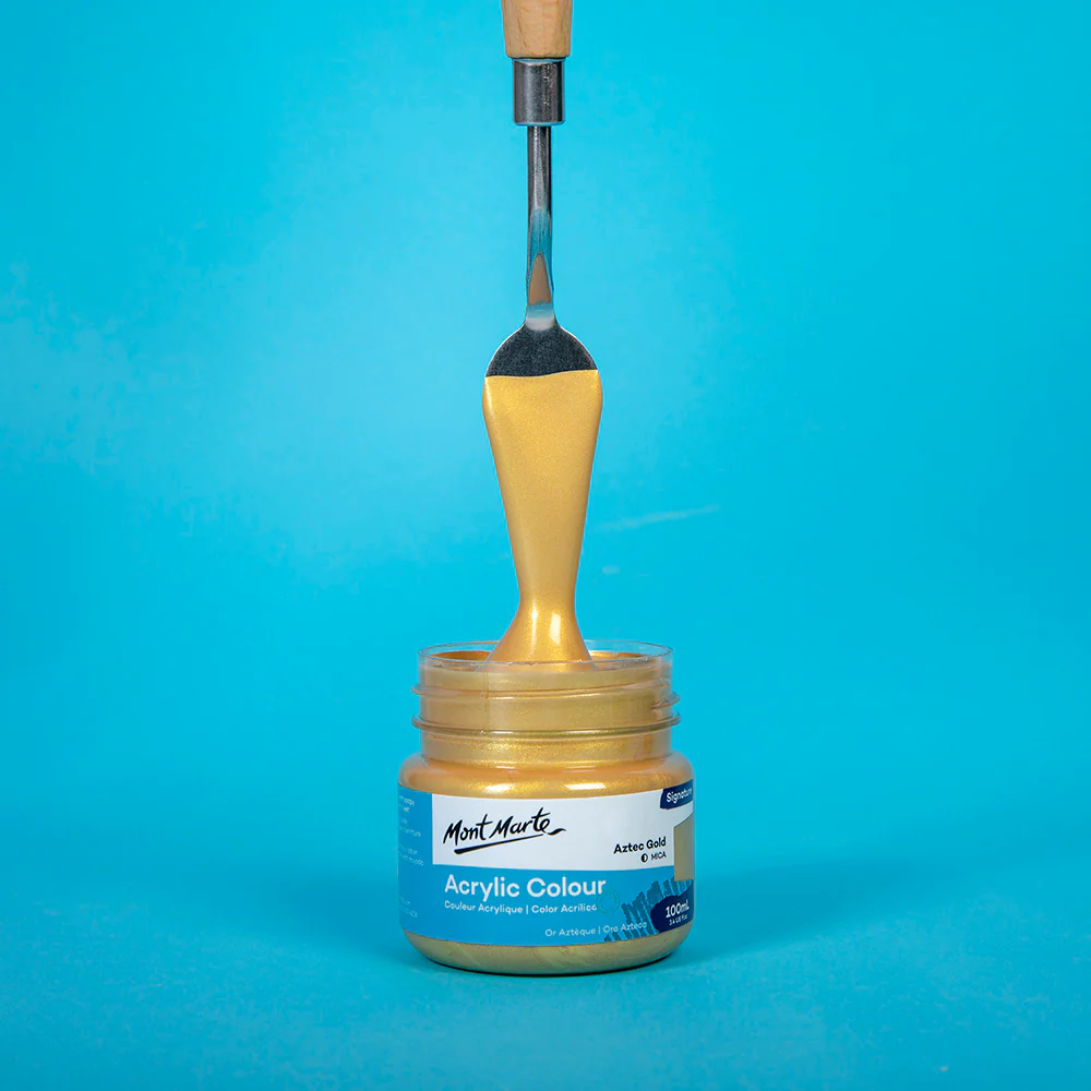 Acrylic Colour Paint Signature 100ml (3.4 US fl.oz) - Aztec Gold - Image 2