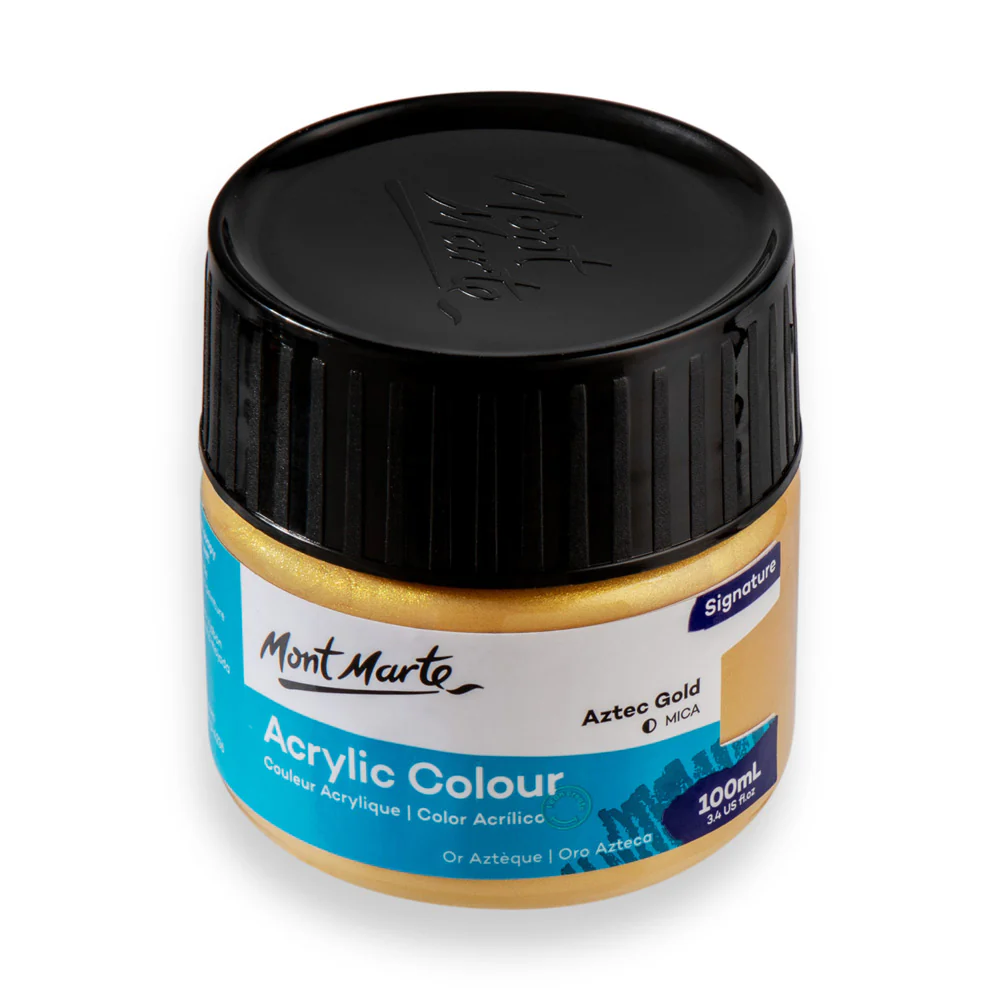 Acrylic Colour Paint Signature 100ml (3.4 US fl.oz) - Aztec Gold - Image 3