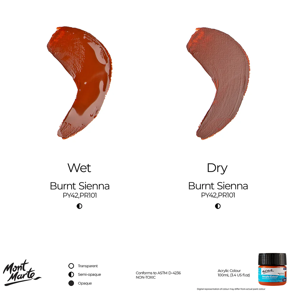 Acrylic Colour Paint Signature 100ml (3.4 US fl.oz) - Burnt Sienna - Image 9
