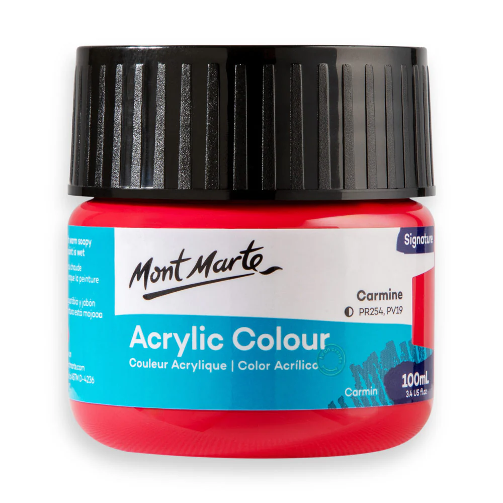 Acrylic Colour Paint Signature 100ml (3.4 US fl.oz) - Carmine