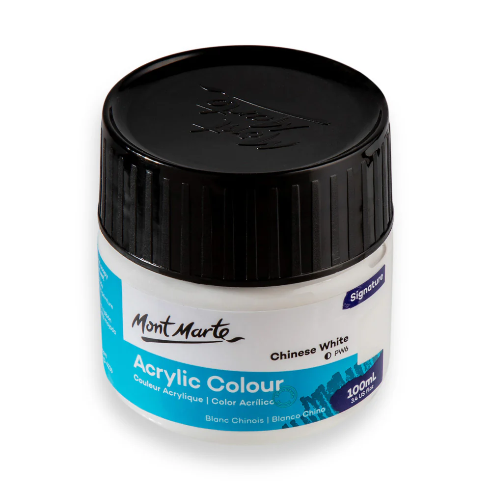 Acrylic Colour Paint Signature 100ml (3.4 US fl.oz) - Chinese White - Image 3
