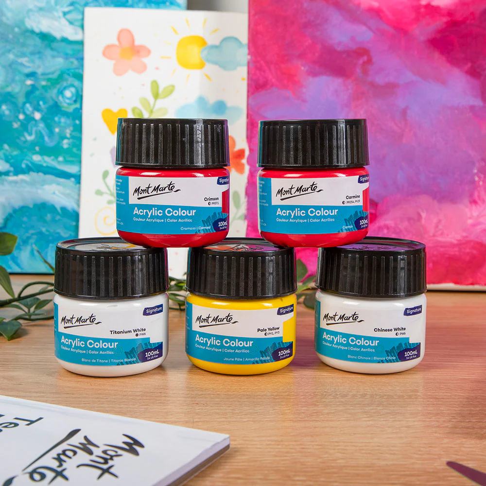 Acrylic Colour Paint Signature 100ml (3.4 US fl.oz) - Chinese White - Image 7