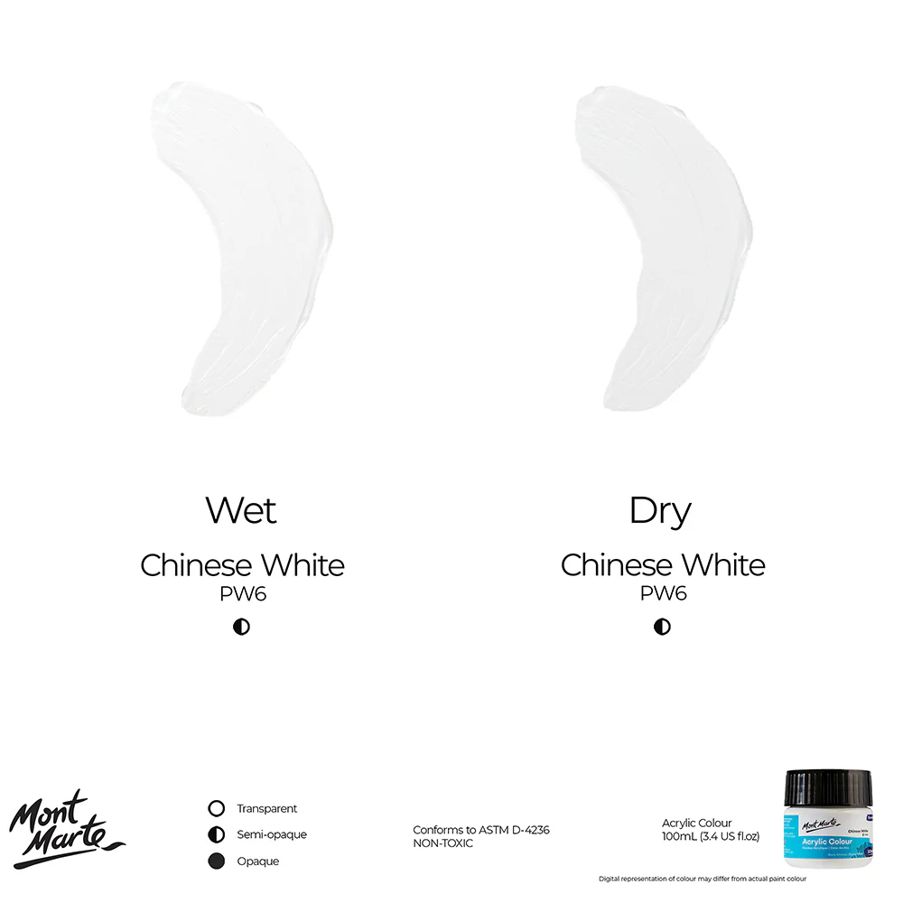 Acrylic Colour Paint Signature 100ml (3.4 US fl.oz) - Chinese White - Image 9
